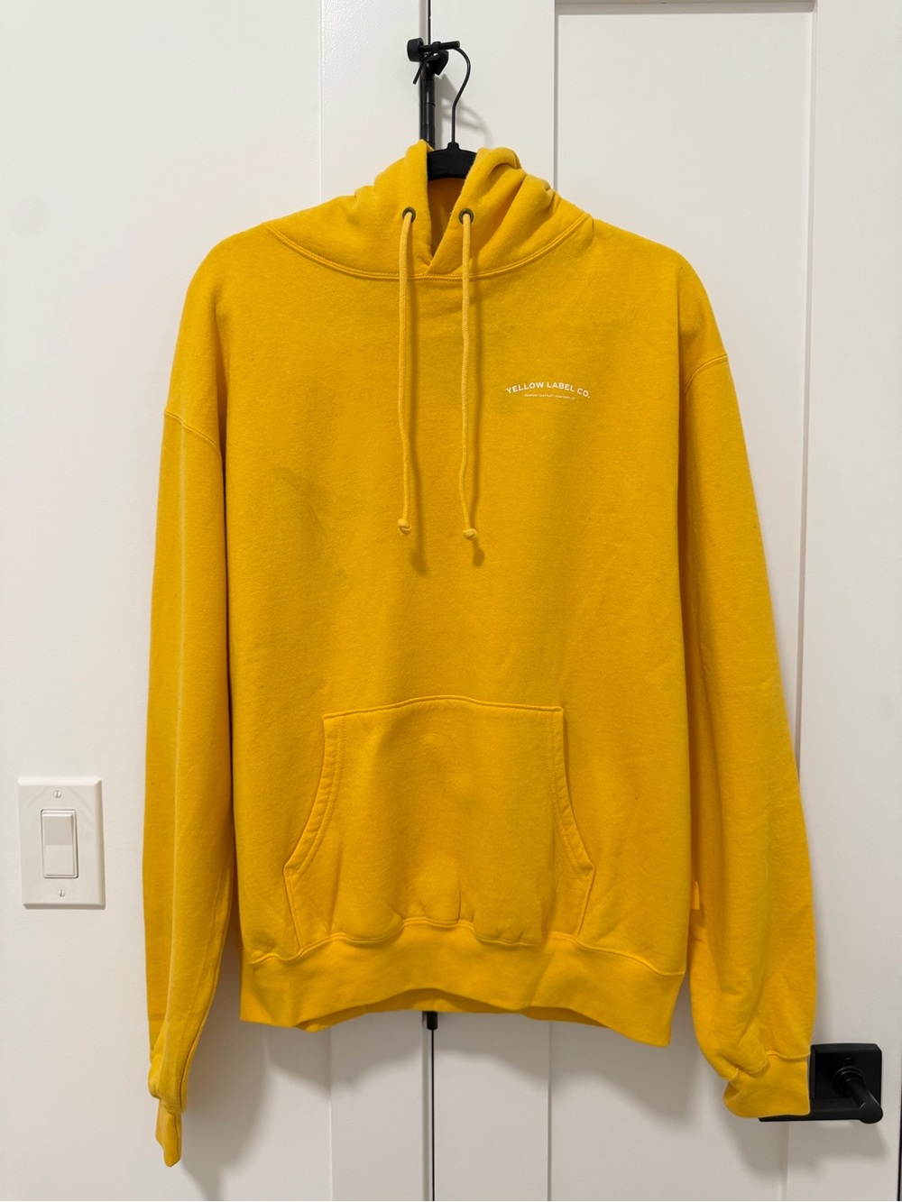 Yellow Label Co. Yellow Hoodie Sweatshirt